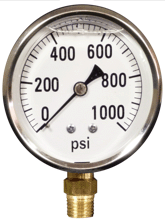 Pressure Gauges pointing to zero